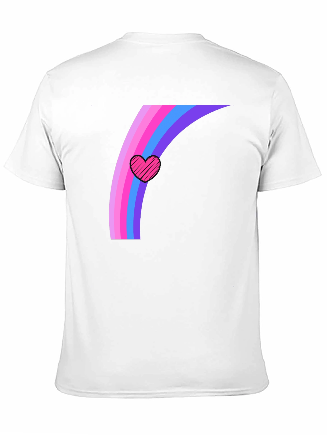 Rainbow Heart Graphic Tee - Stylish Comfort