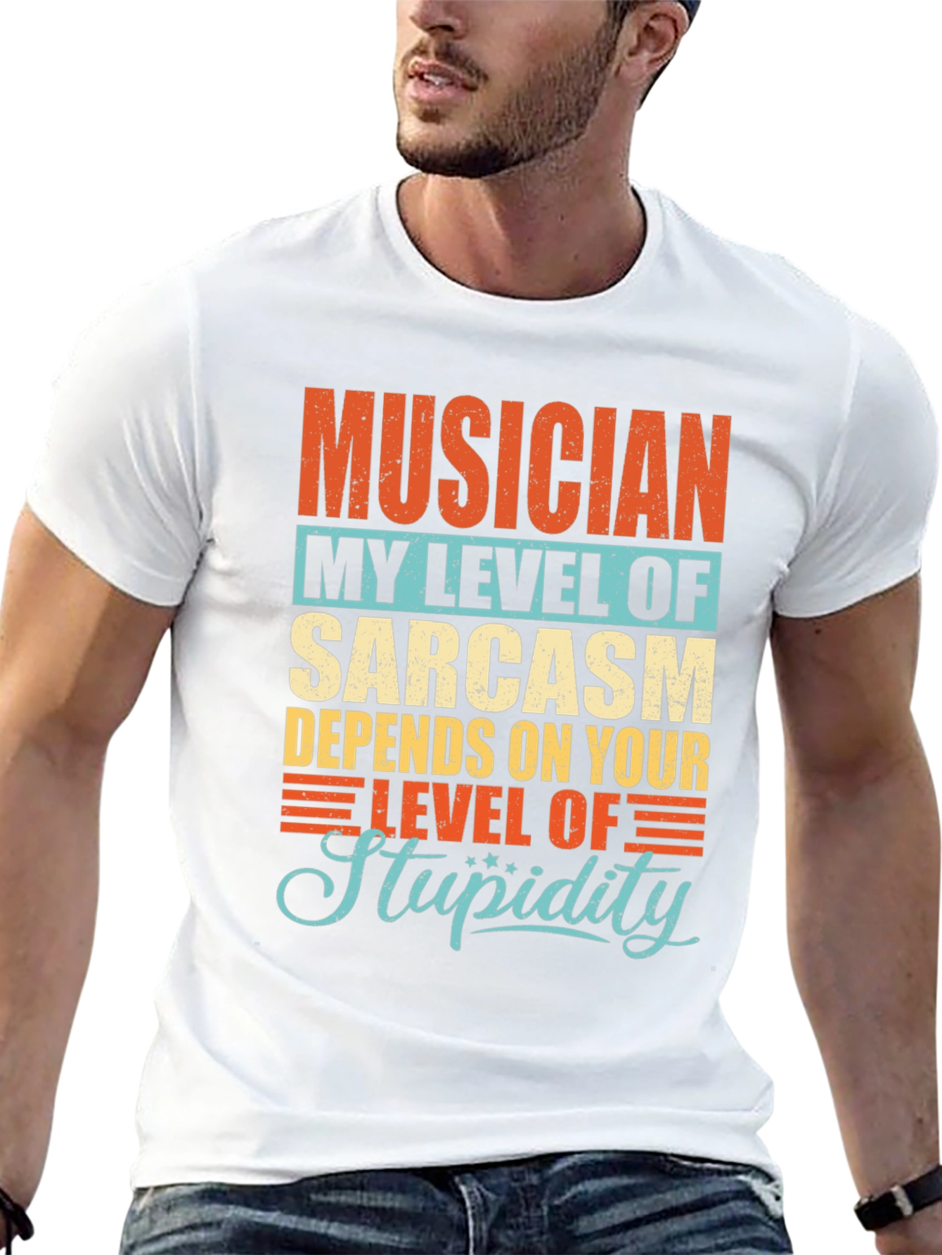 Musician Sarcasm Level Graphic T-Shirt