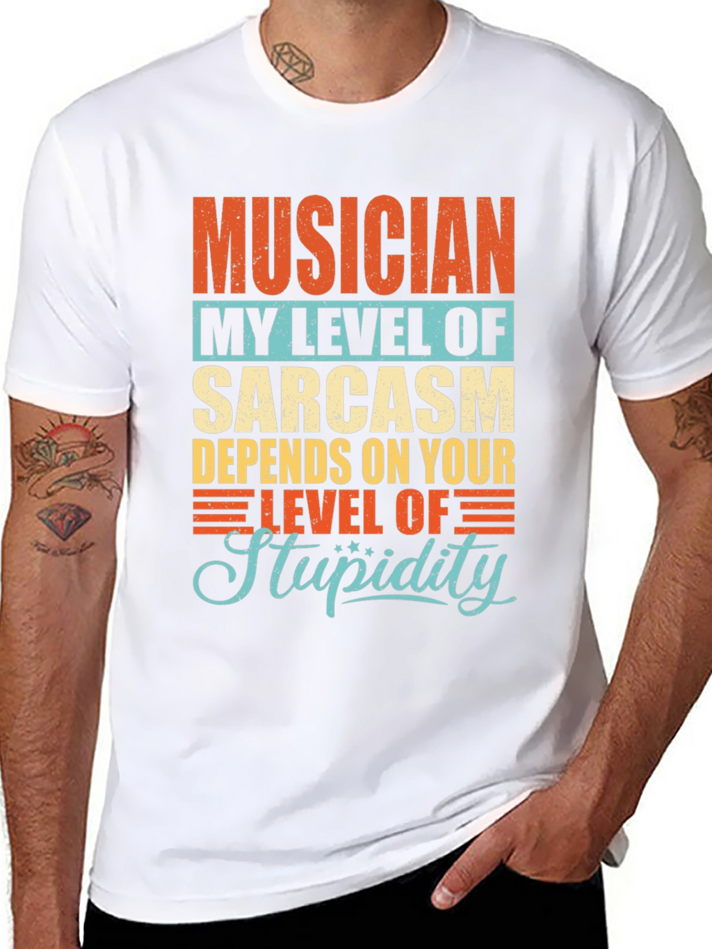 Musician Sarcasm Level Graphic T-Shirt