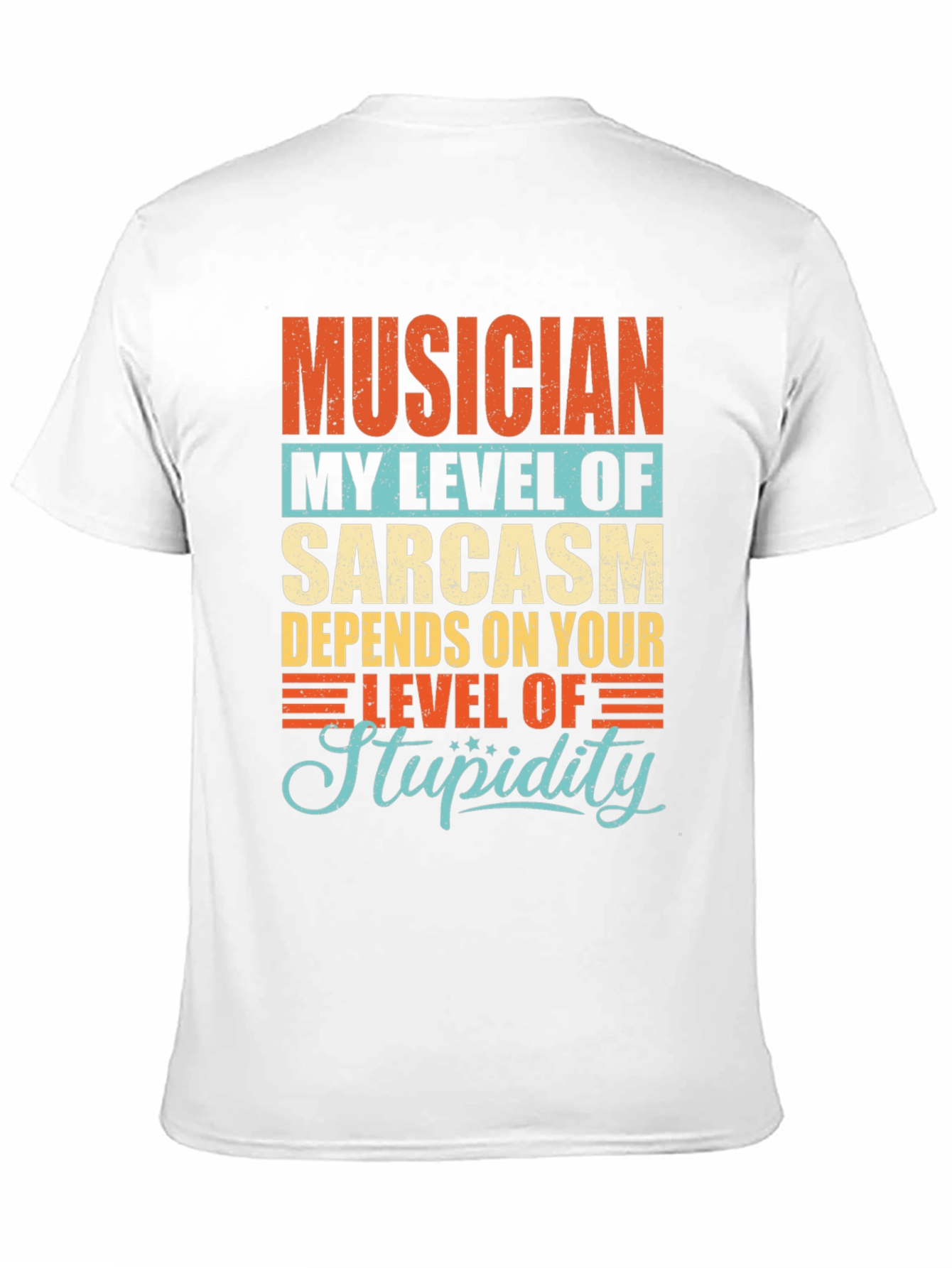 Musician Sarcasm Level Graphic T-Shirt