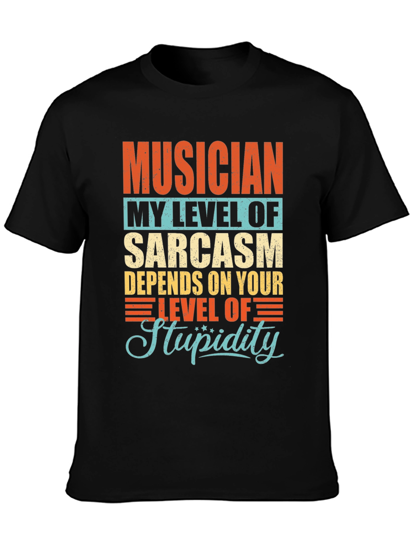 Musician Sarcasm Level Graphic T-Shirt