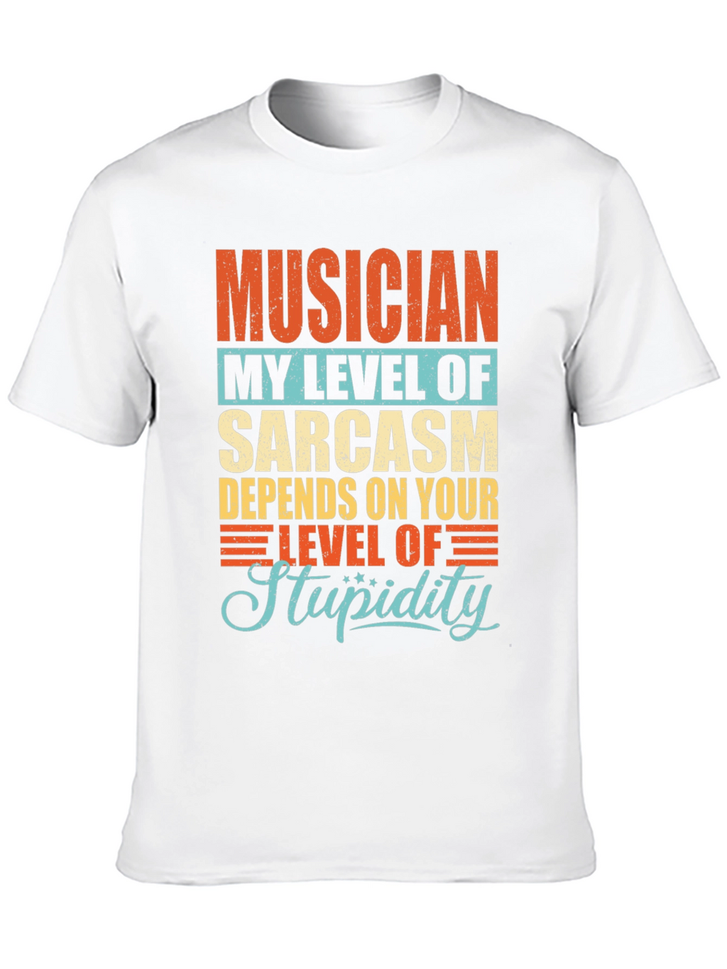 Musician Sarcasm Level Graphic T-Shirt
