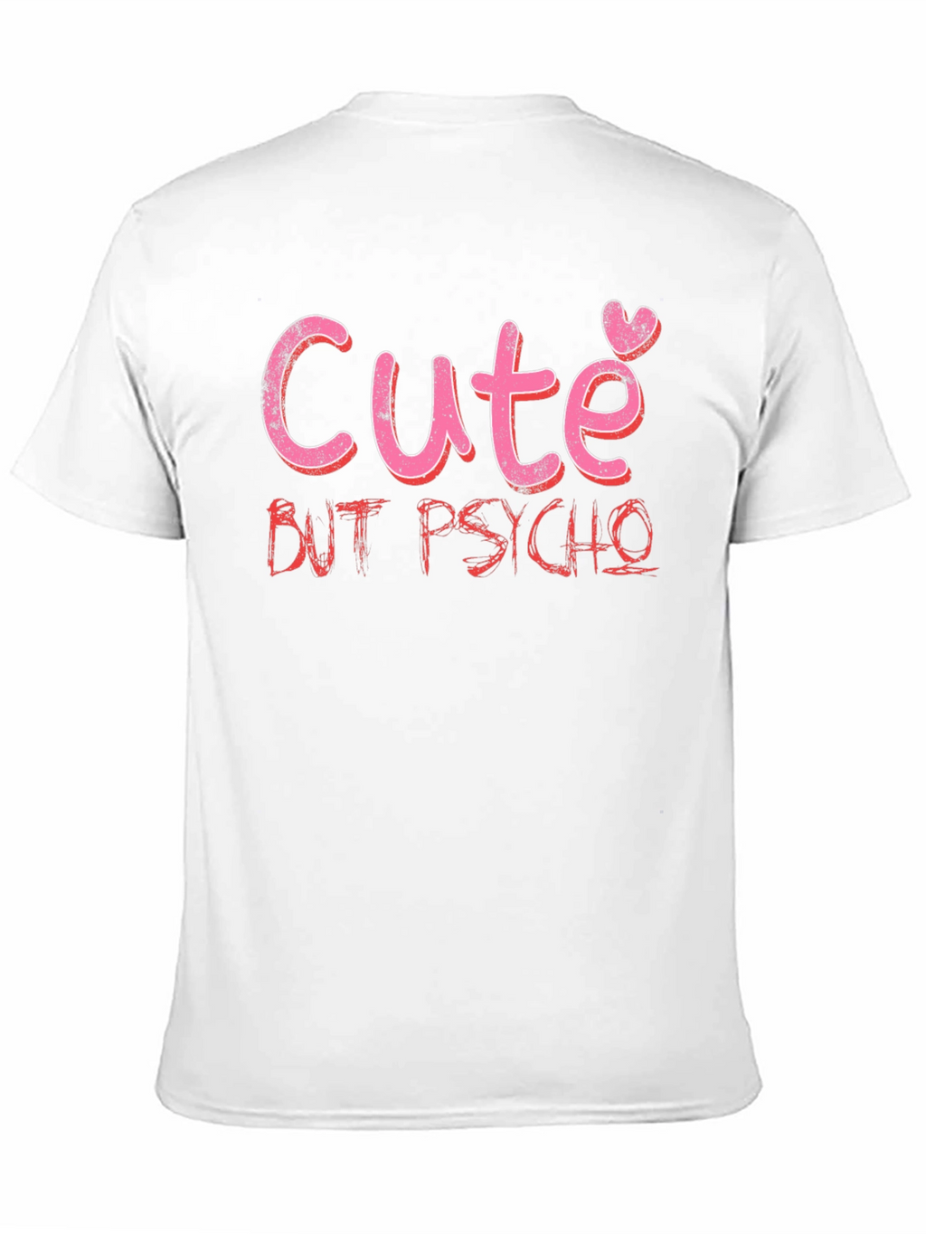 Cute But Psycho Graphic Tee - Black Cotton T-Shirt