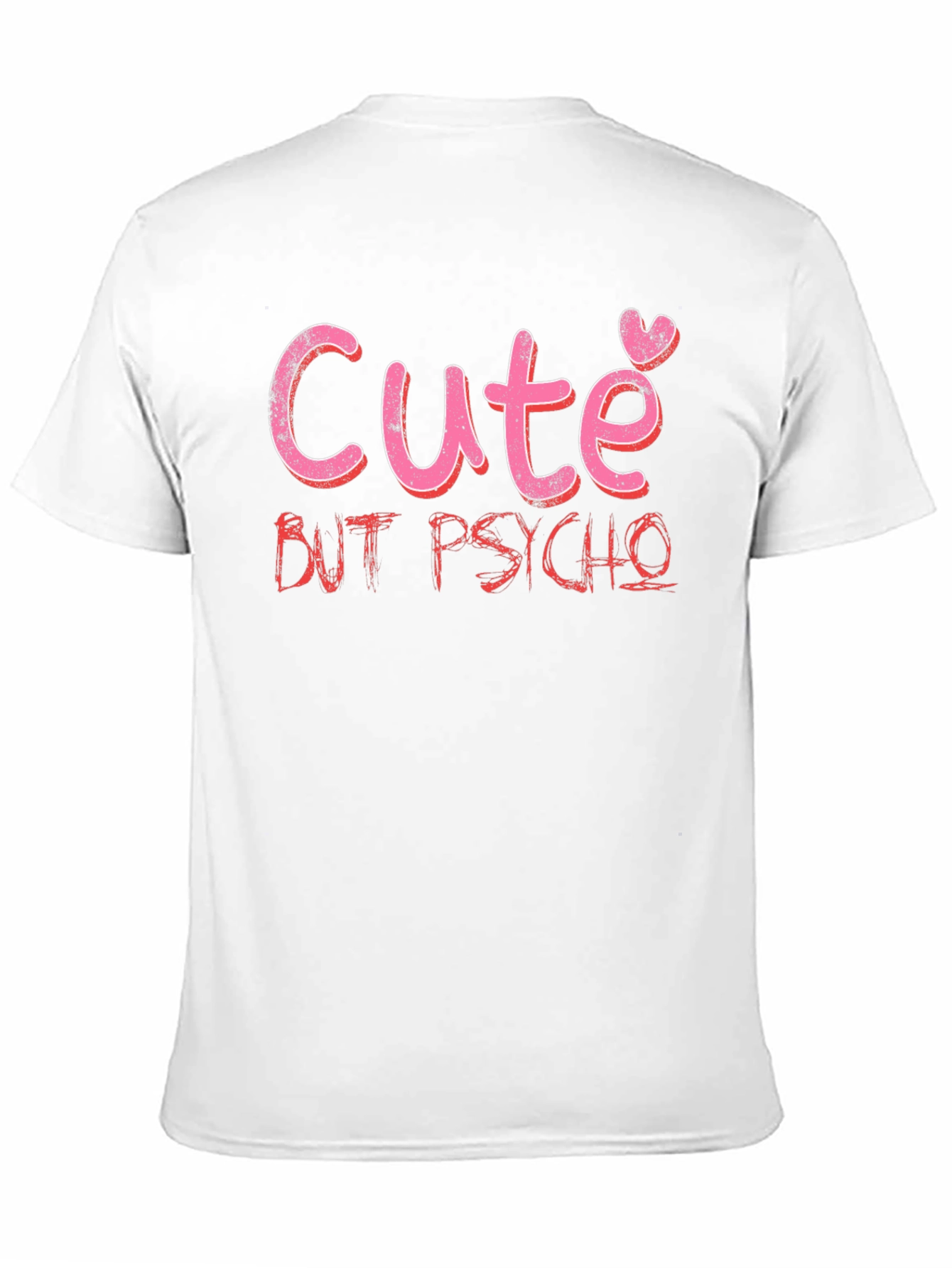 Cute But Psycho Graphic Tee - Black Cotton T-Shirt