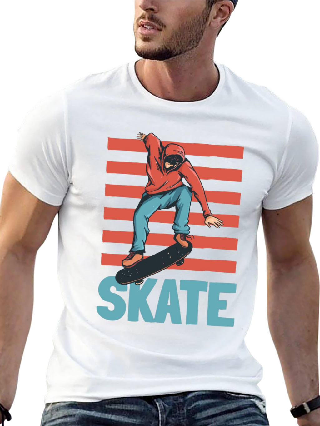 Skateboarding Graphic Tee - Cool Casual Style