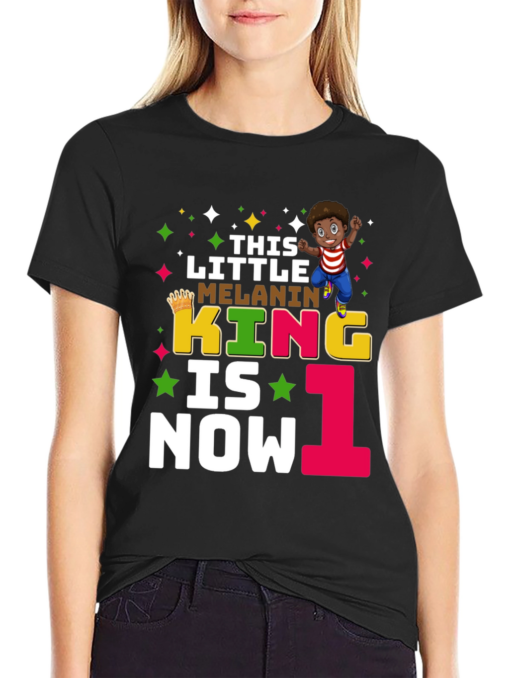 This Little Melanin King is Now One T-Shirt