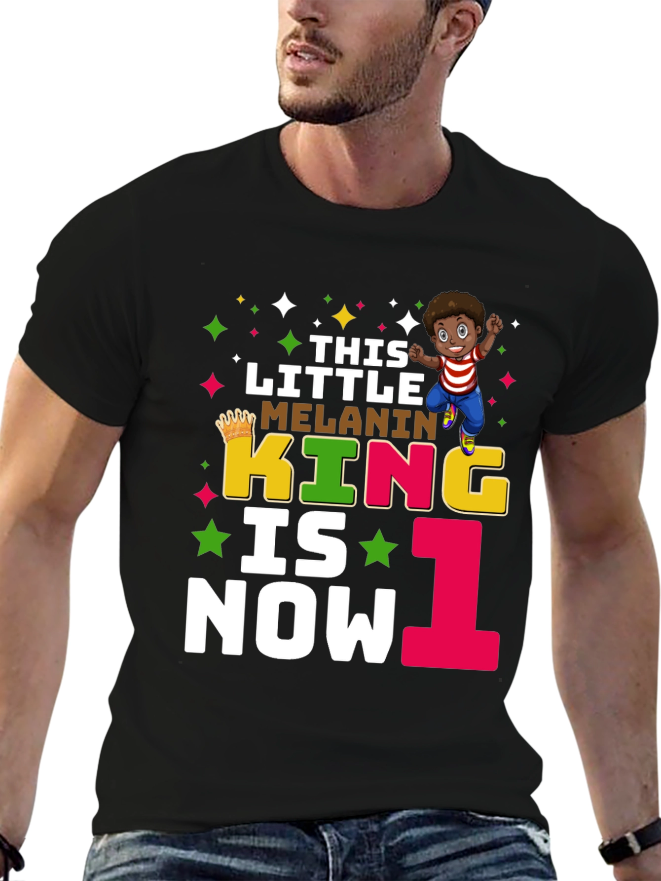 This Little Melanin King is Now One T-Shirt