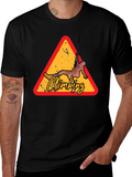 Climbing Triangle Graphic Tee - Black
