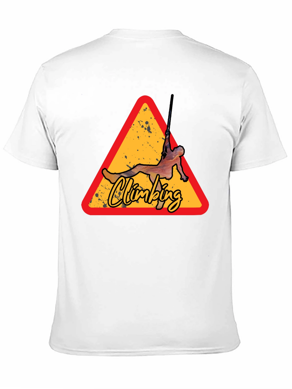 Climbing Triangle Graphic Tee - Black