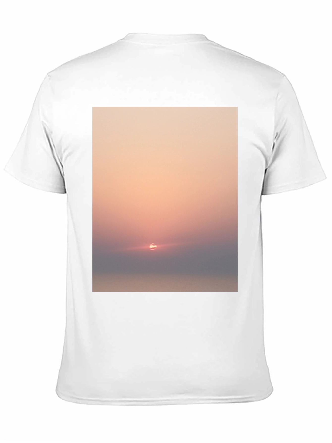 Sunset Graphic Tee - Soft Black Cotton Blend Shirt