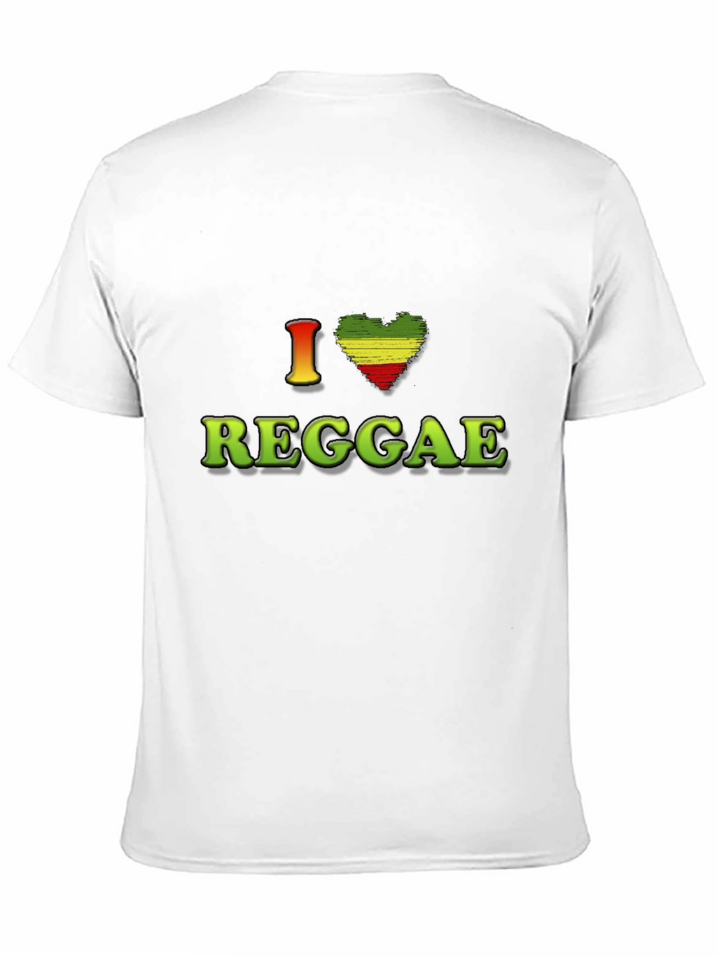 I Love Reggae Graphic Tee - Black