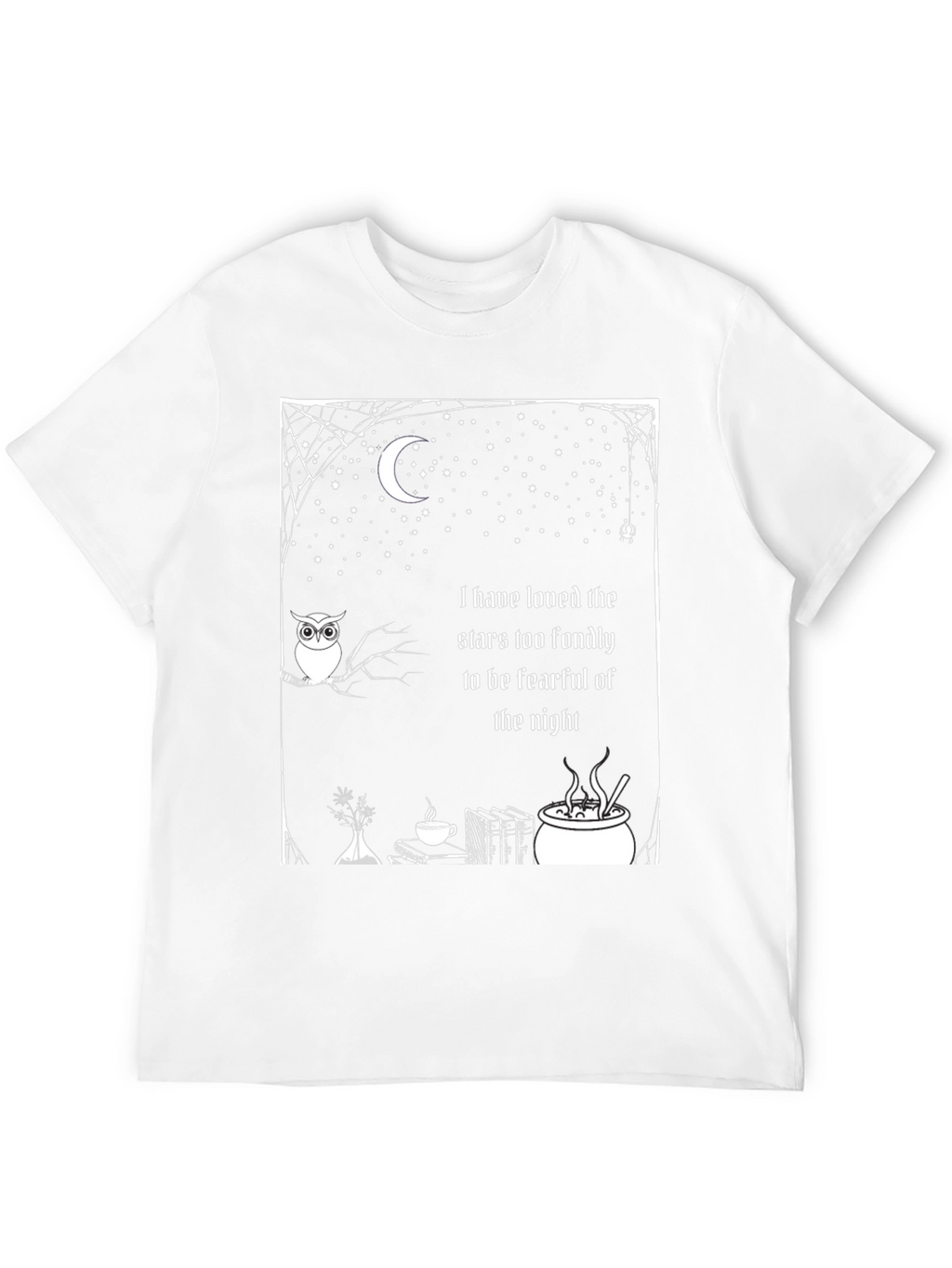 Stars Fondly T-Shirt - Owl Moon Night Book
