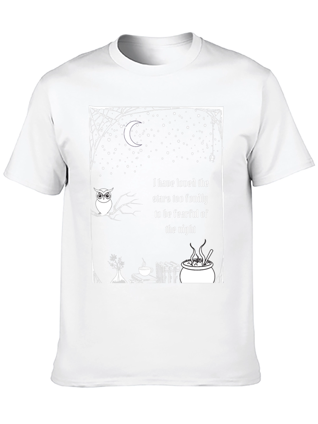 Stars Fondly T-Shirt - Owl Moon Night Book