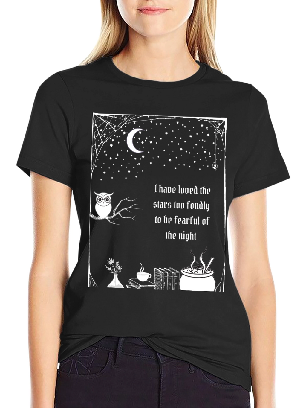 Stars Fondly T-Shirt - Owl Moon Night Book
