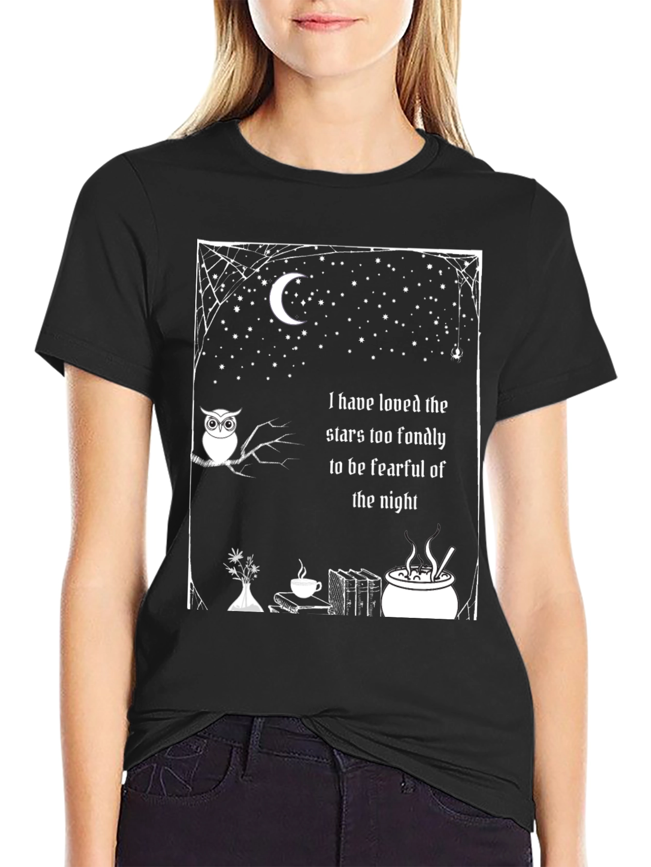 Stars Fondly T-Shirt - Owl Moon Night Book