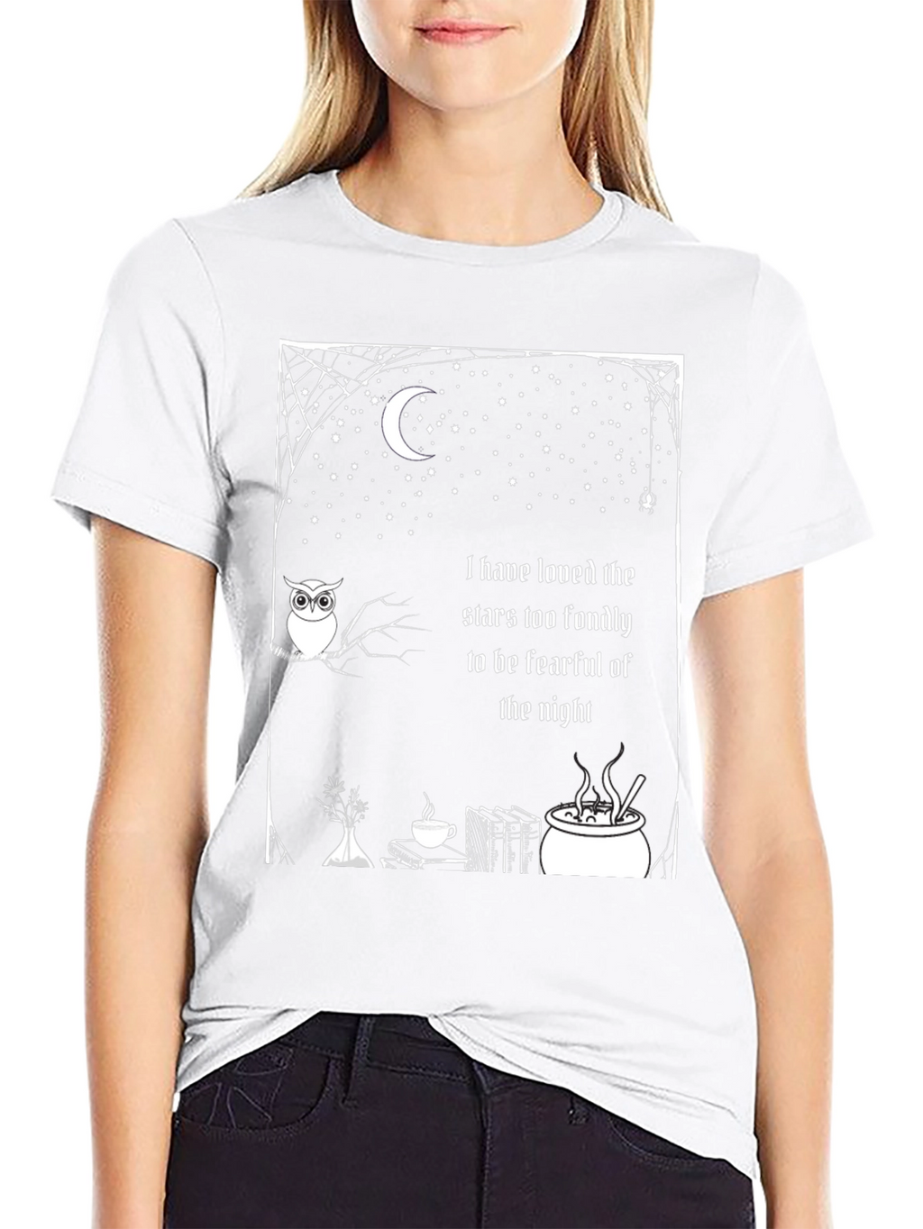 Stars Fondly T-Shirt - Owl Moon Night Book