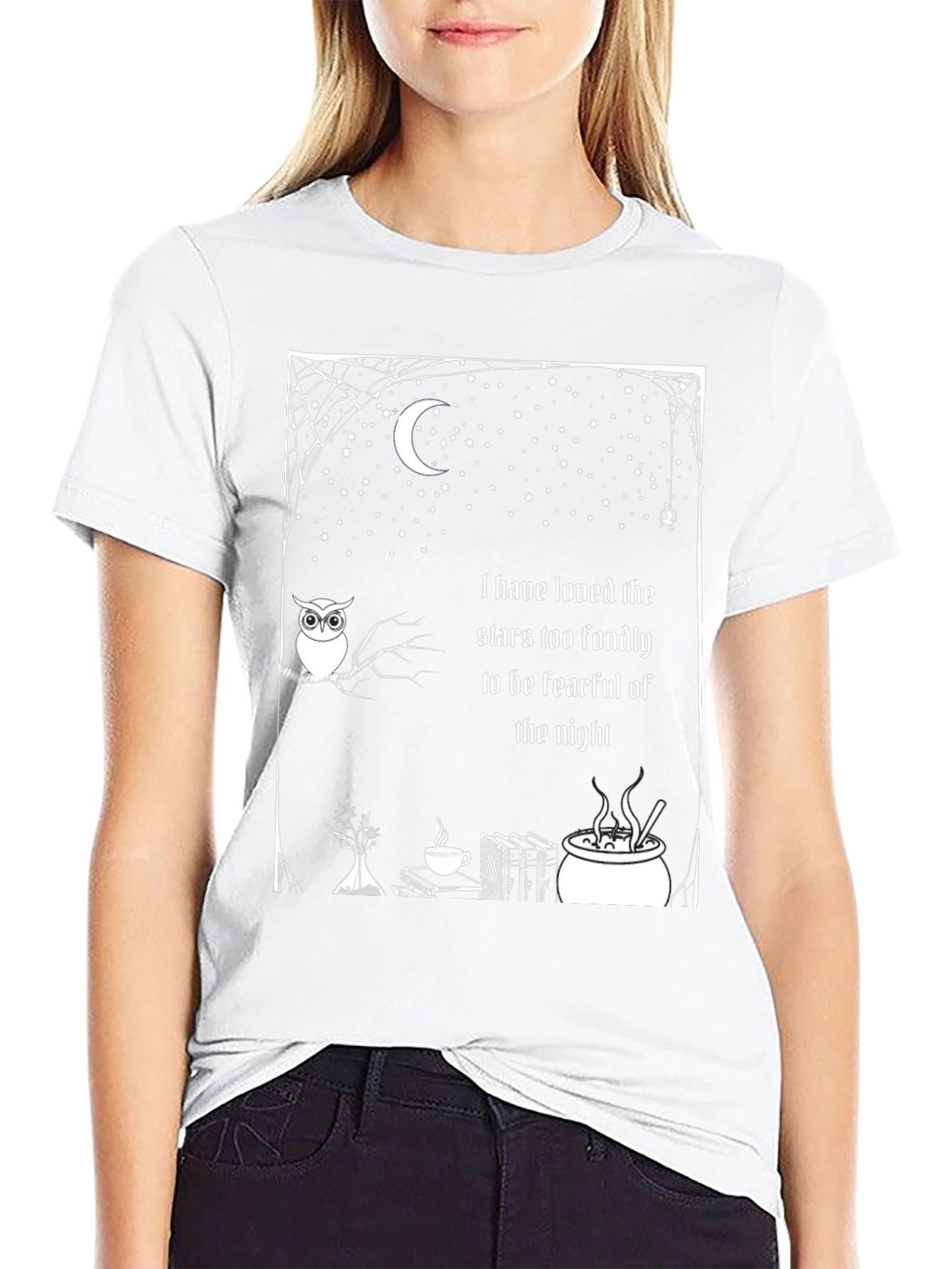 Stars Fondly T-Shirt - Owl Moon Night Book