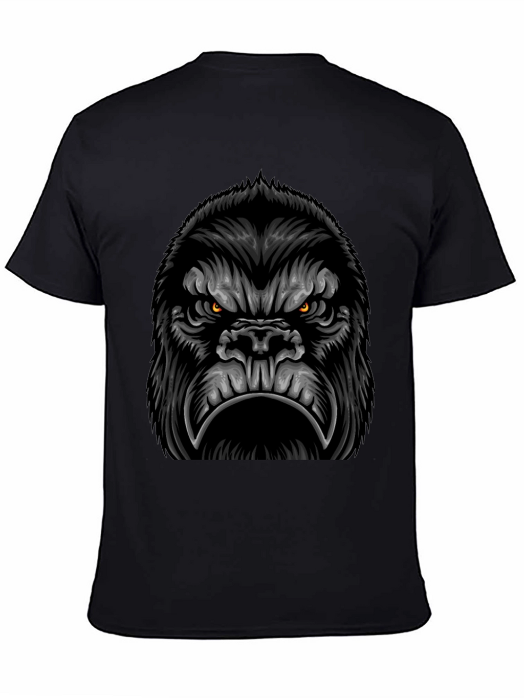 Gorilla Graphic Black T-Shirt - Mens Cool Tee