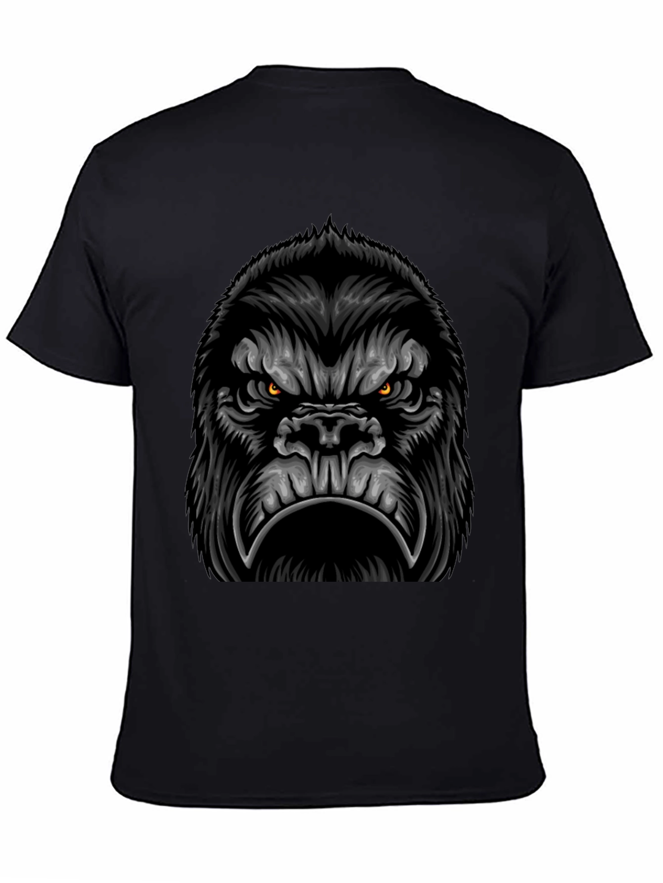 Gorilla Graphic Black T-Shirt - Mens Cool Tee