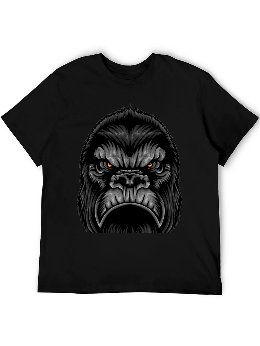 Gorilla Graphic Black T-Shirt - Mens Cool Tee