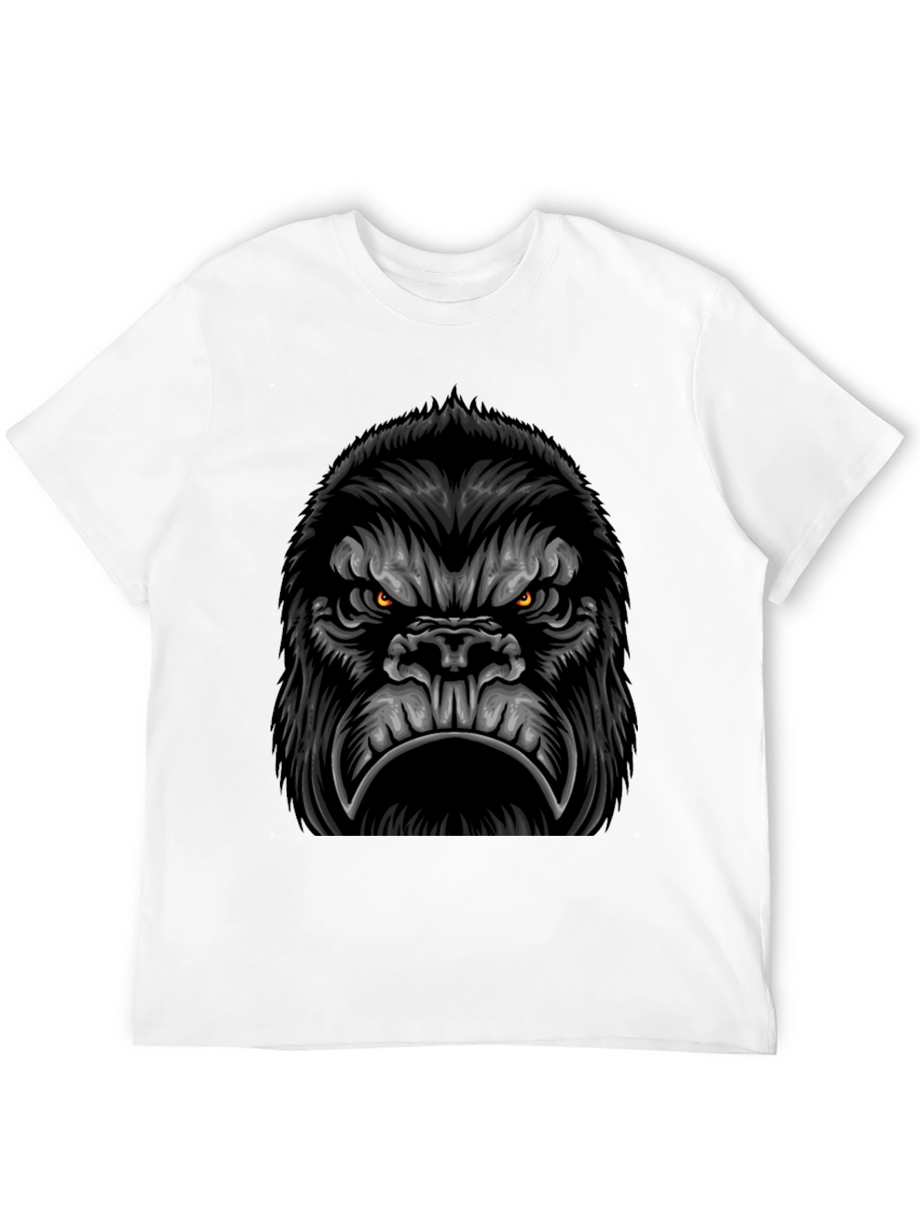 Gorilla Graphic Black T-Shirt - Mens Cool Tee
