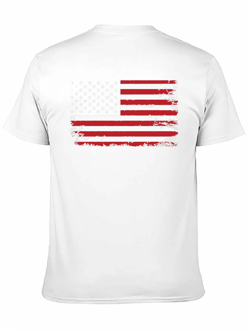 Distressed American Flag Graphic Tee - Patriotic Style