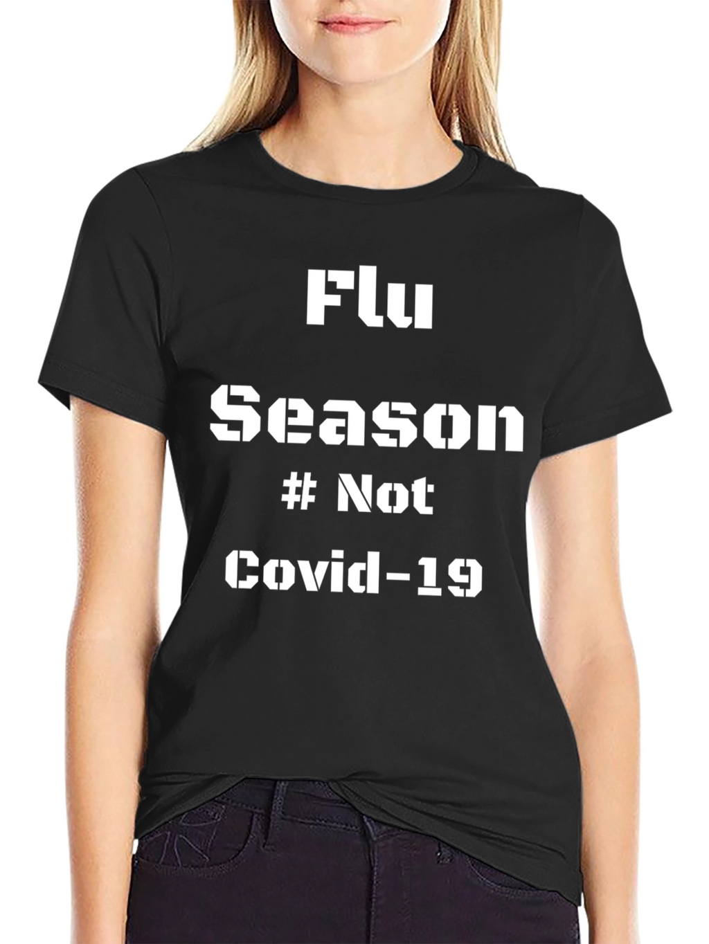 Flu Season T-Shirt - Anti Covid-19 Black Tee