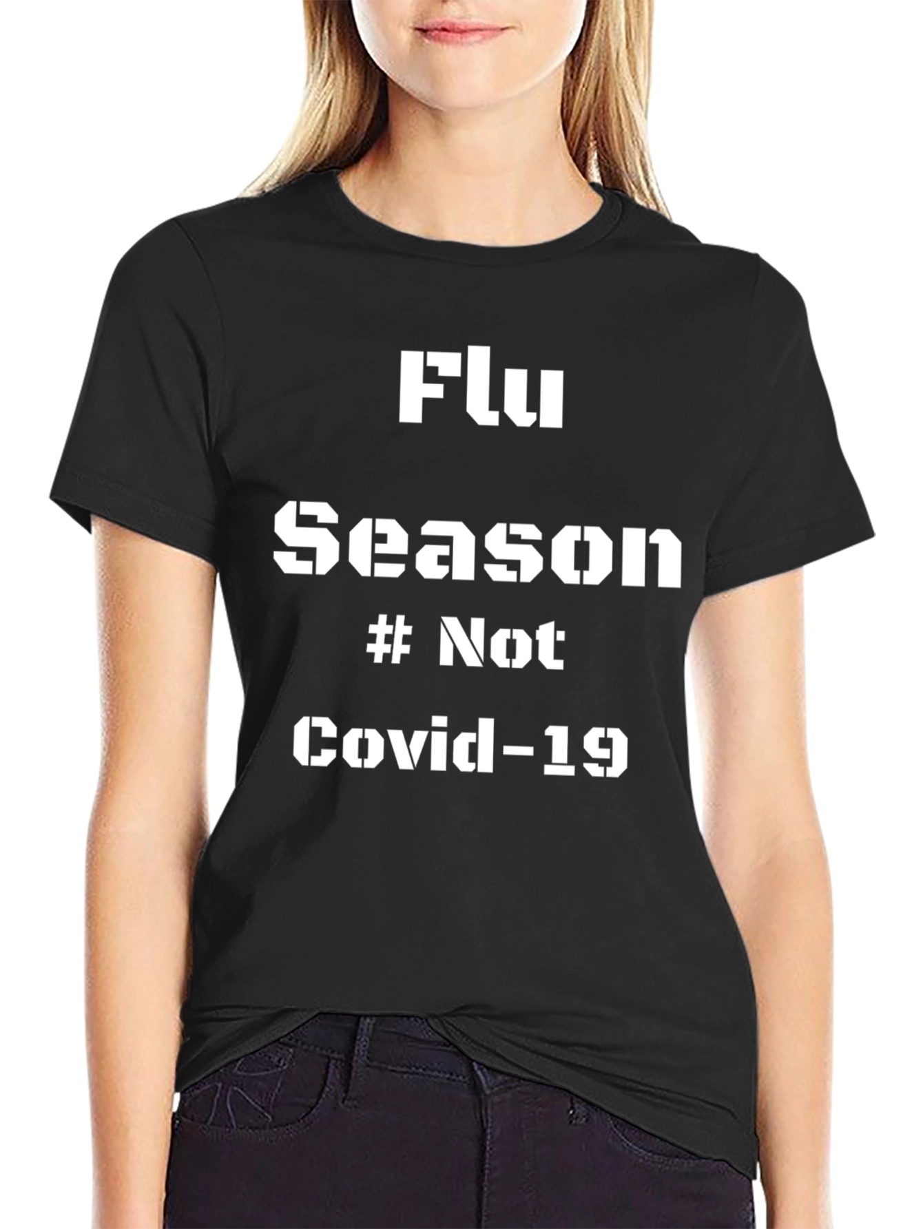 Flu Season T-Shirt - Anti Covid-19 Black Tee