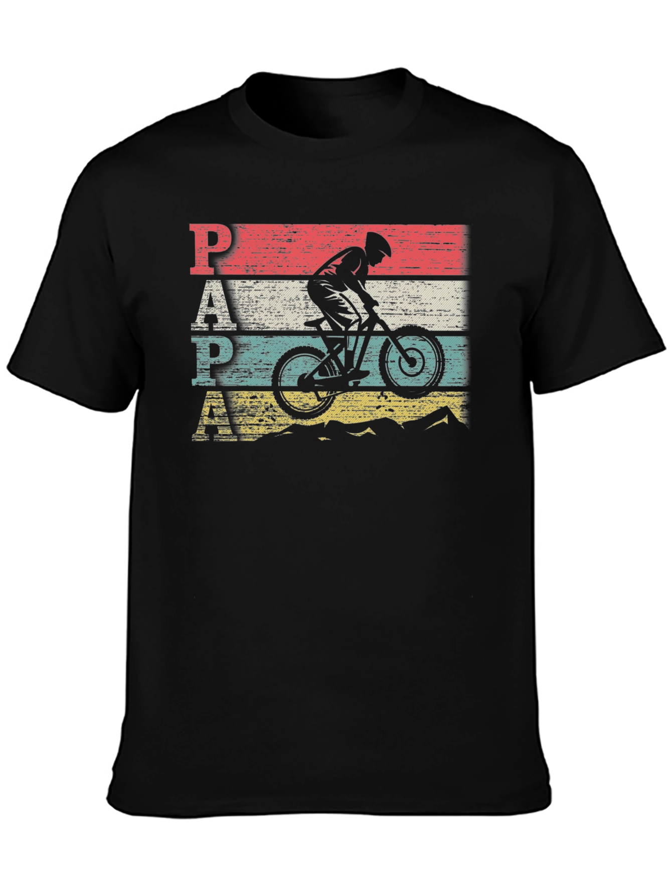 Vintage Style PAPA Mountain Biker T-Shirt