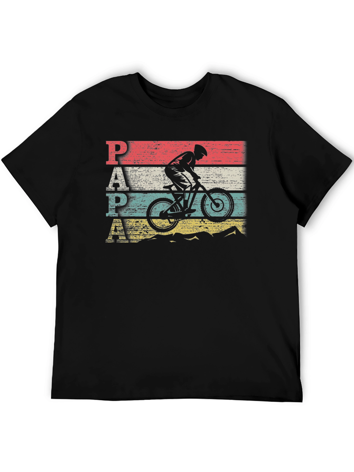 Vintage Style PAPA Mountain Biker T-Shirt