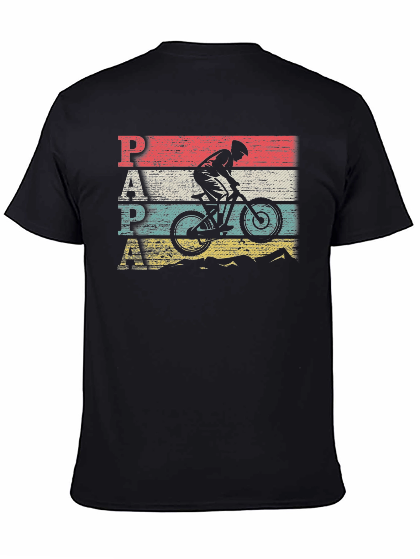 Vintage Style PAPA Mountain Biker T-Shirt