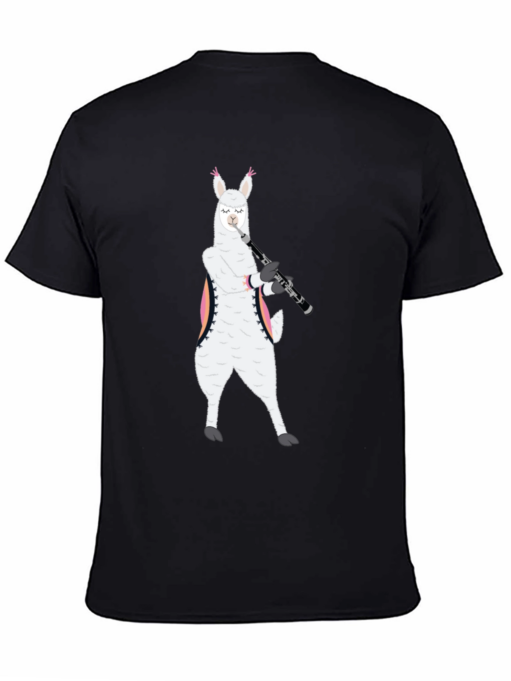 Llama Saxophone Player Graphic T-Shirt