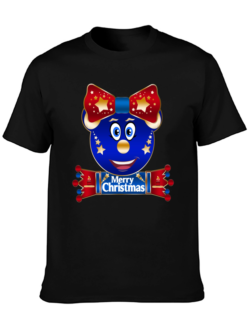 Festive Christmas Character Graphic T-Shirt