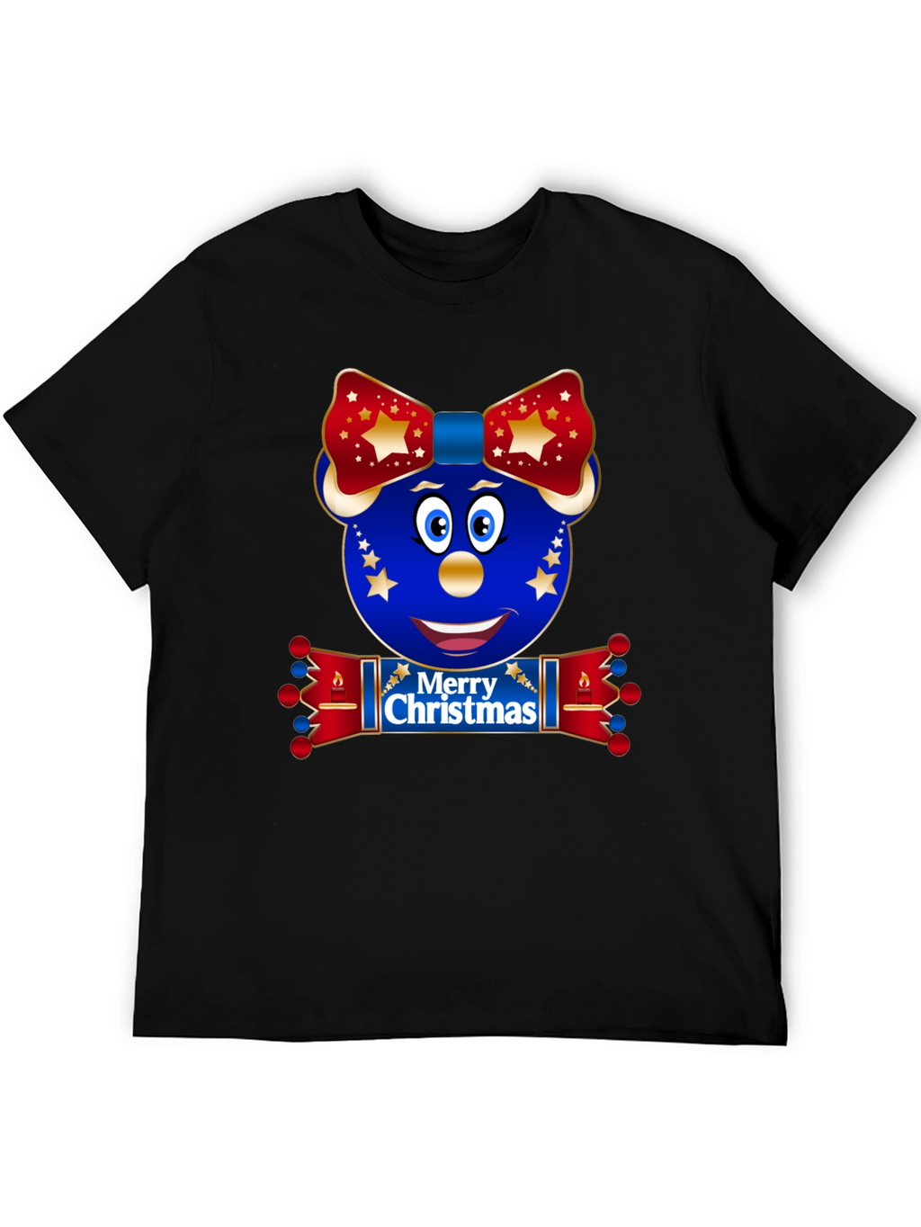 Festive Christmas Character Graphic T-Shirt