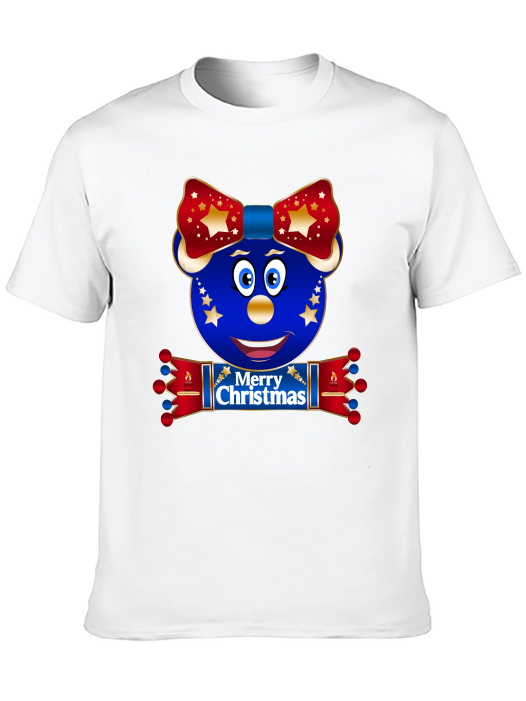 Festive Christmas Character Graphic T-Shirt