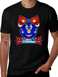 Festive Christmas Character Graphic T-Shirt