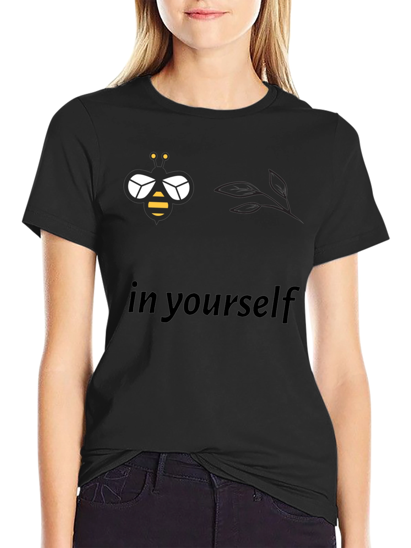 Bee Yourself Black T-Shirt
