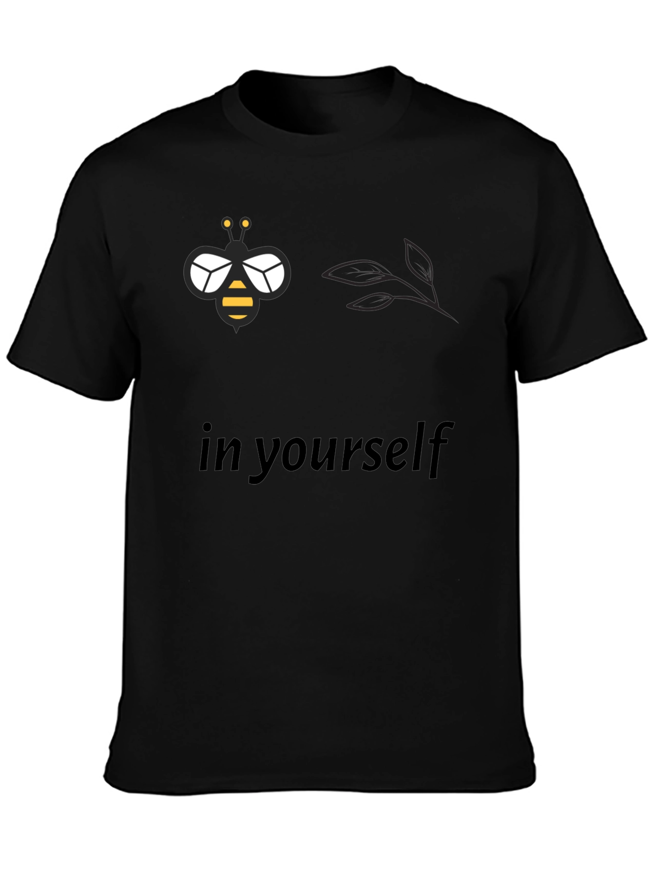 Bee Yourself Black T-Shirt