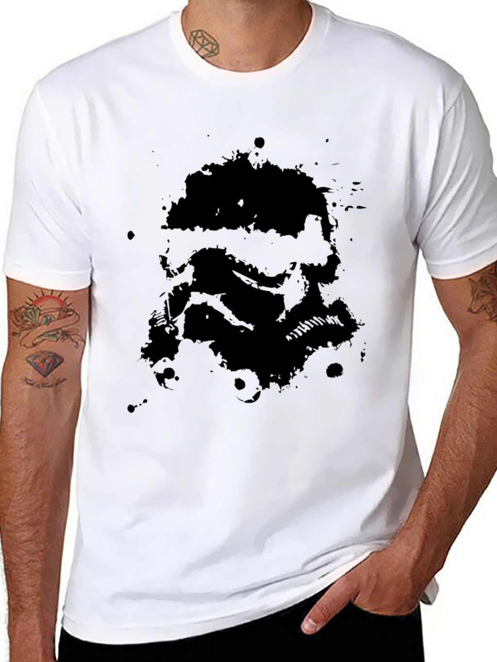 Stormtrooper Splatter Graphic T-Shirt