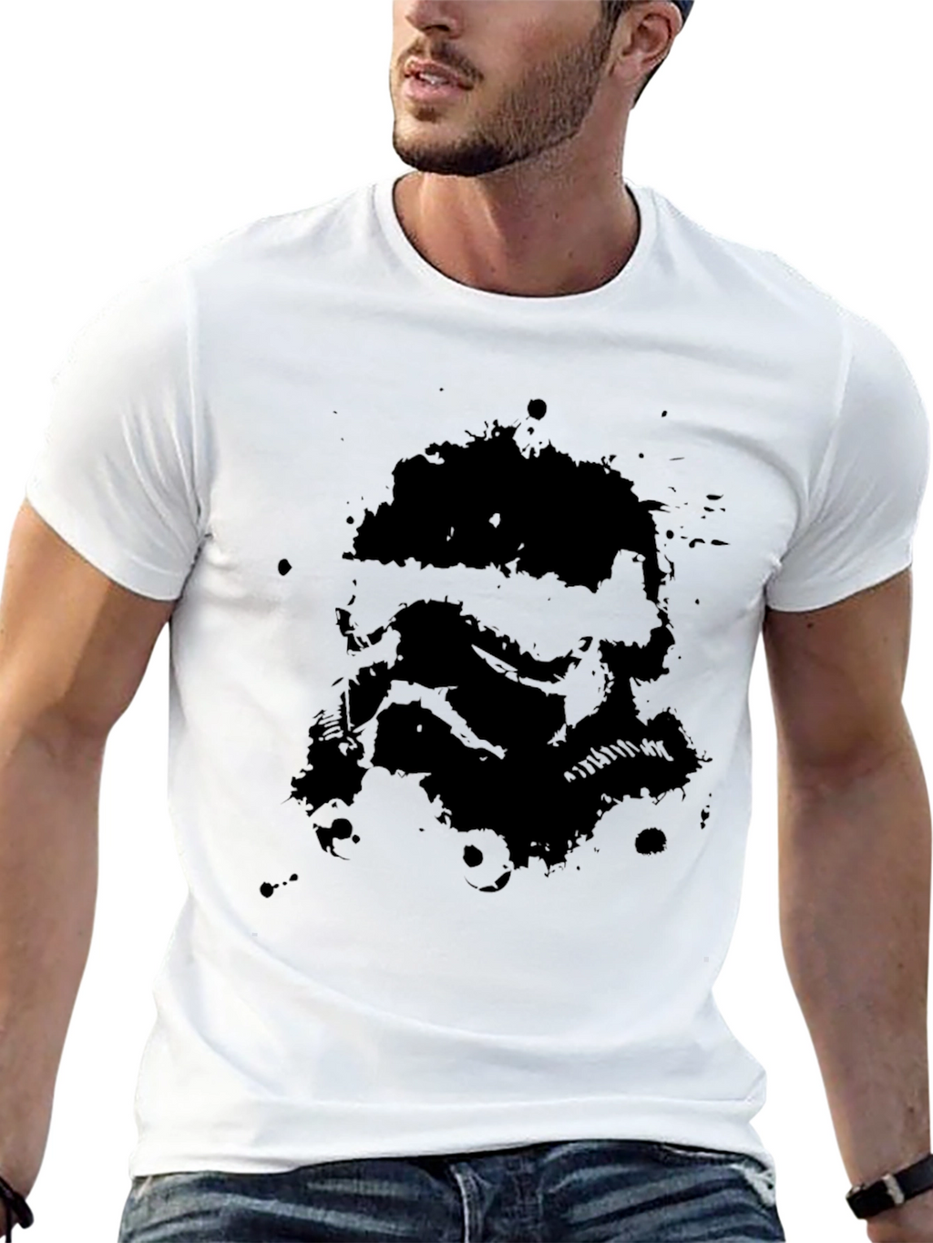 Stormtrooper Splatter Graphic T-Shirt