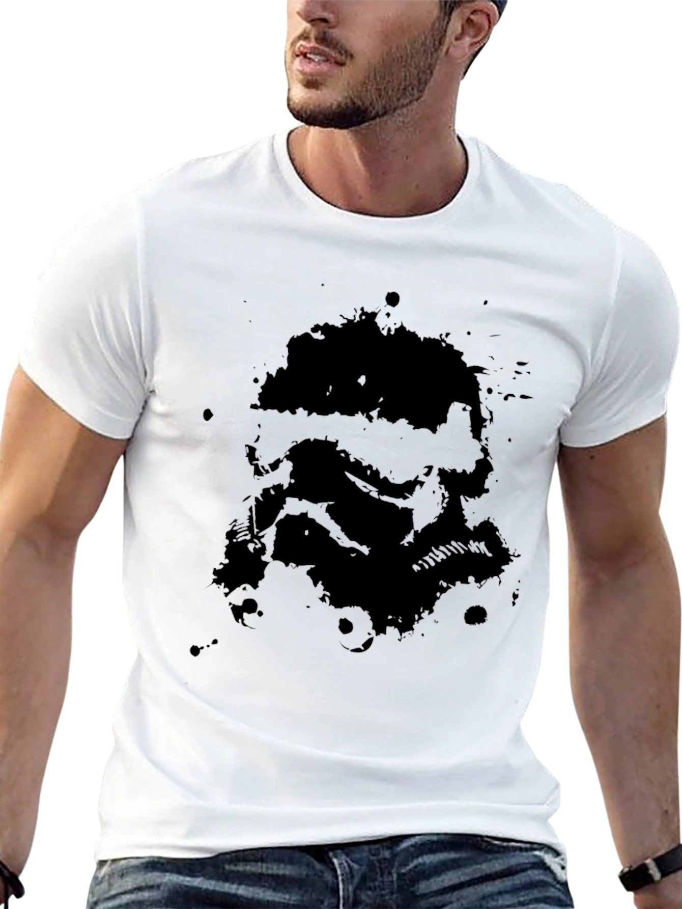 Stormtrooper Splatter Graphic T-Shirt
