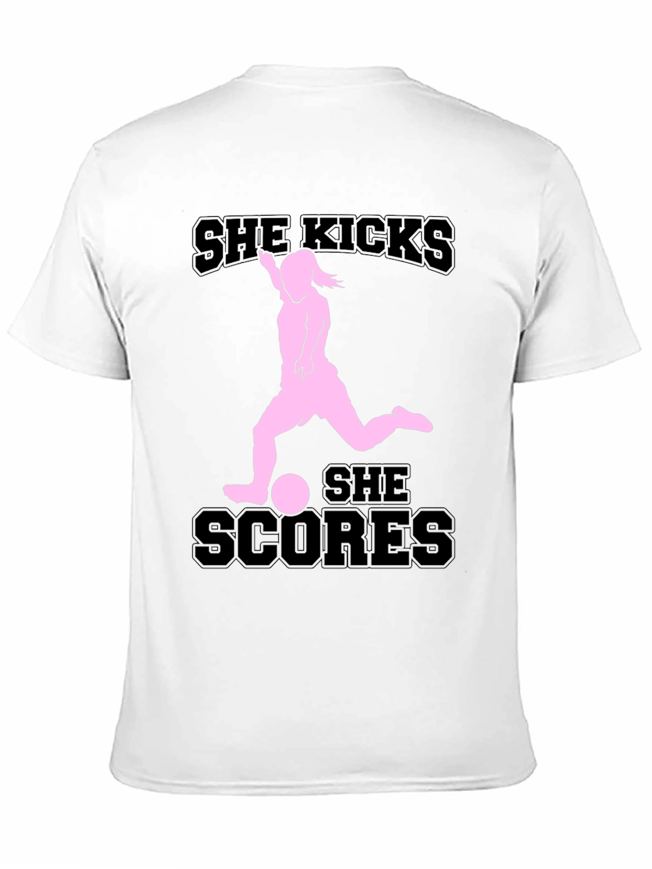She Kicks She Scores Graphic T-Shirt