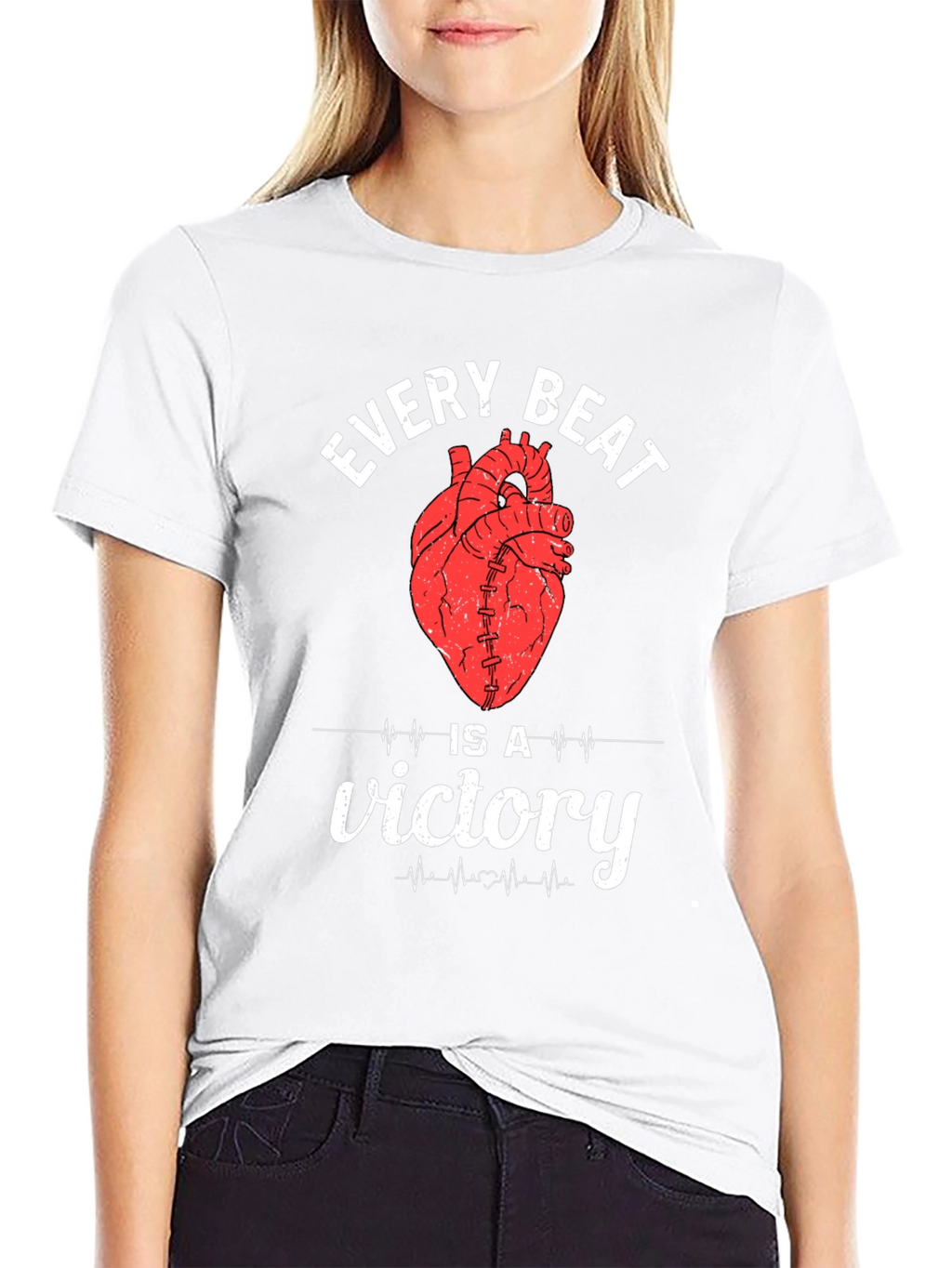 Every Beat Is A Victory Heart T-Shirt
