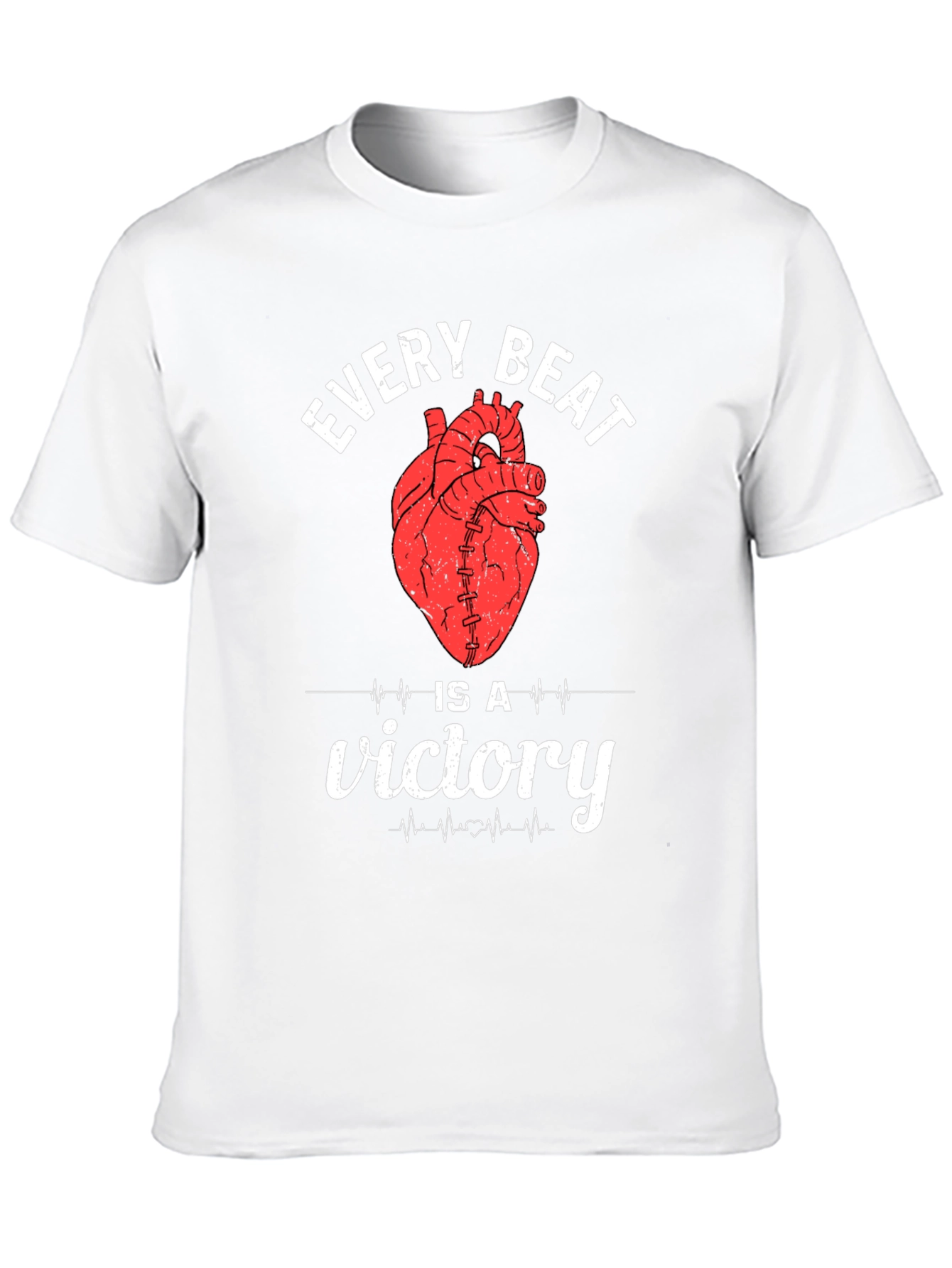 Every Beat Is A Victory Heart T-Shirt