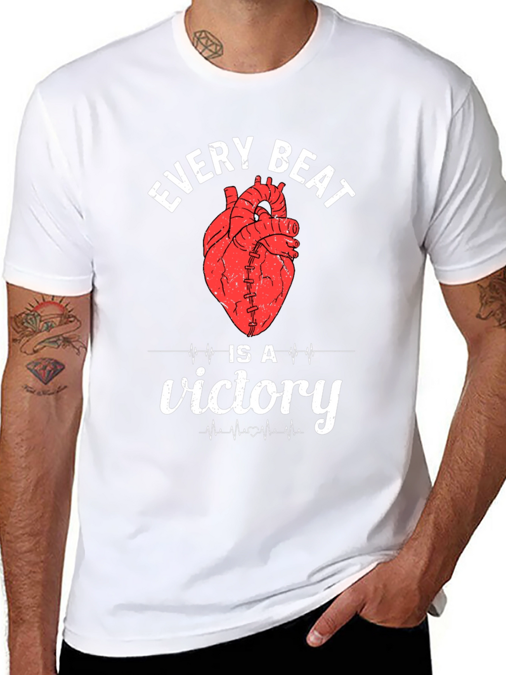 Every Beat Is A Victory Heart T-Shirt