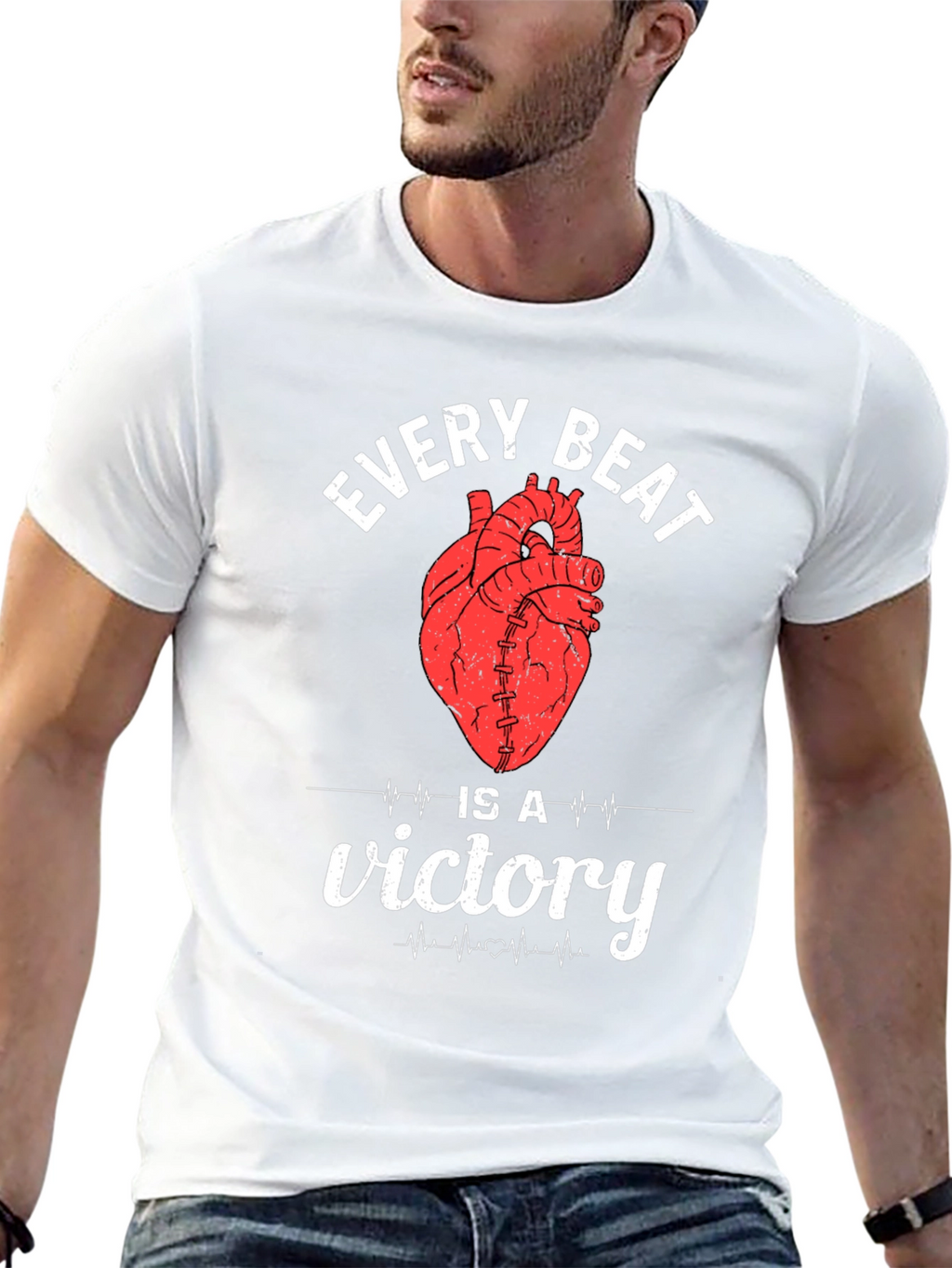 Every Beat Is A Victory Heart T-Shirt
