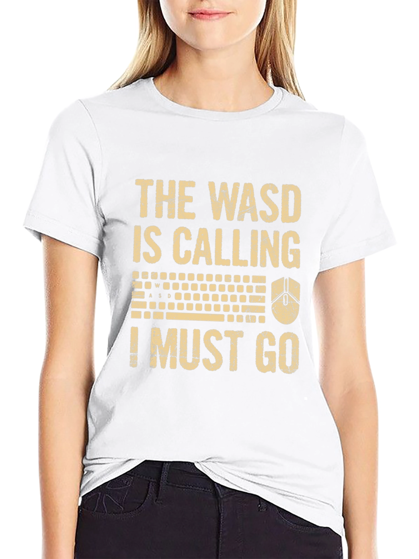 Gamer T-Shirt: The WASD Is Calling Funny Tee
