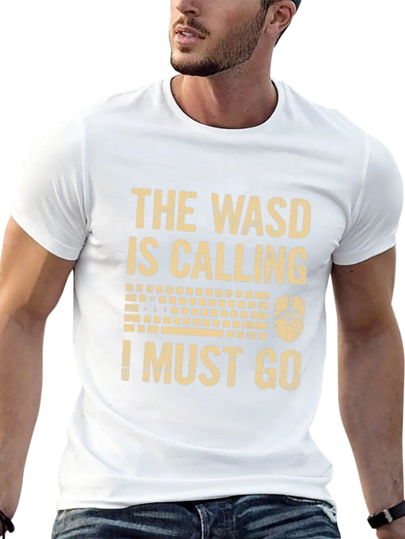 Gamer T-Shirt: The WASD Is Calling Funny Tee