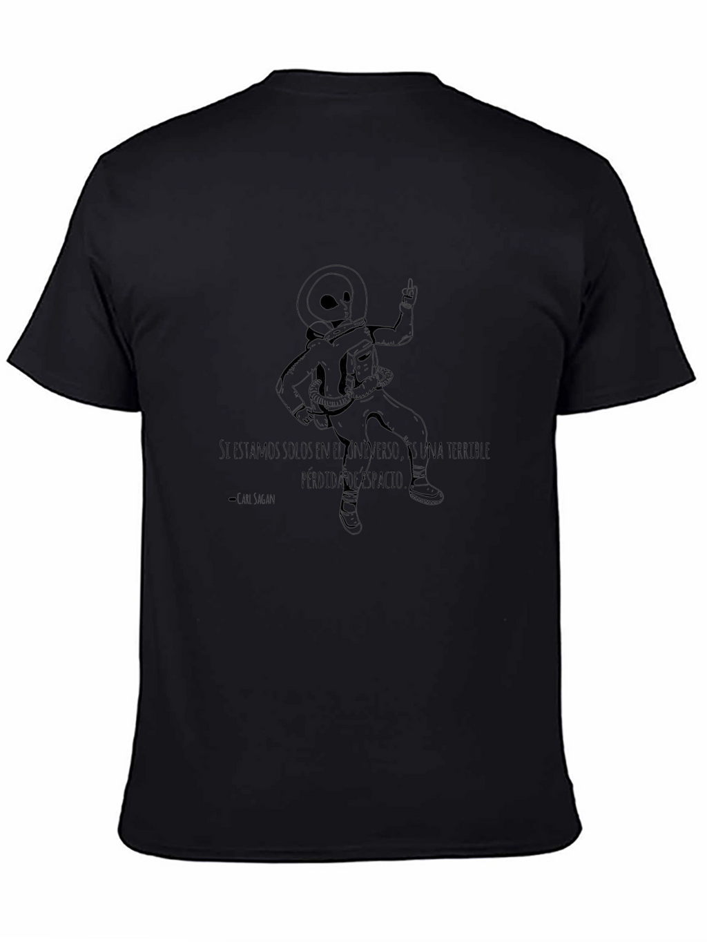 Alien Astronaut Graphic T-Shirt - Lost Space Quote