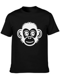 Monkey Graphic T-Shirt - Classic Crew Neck